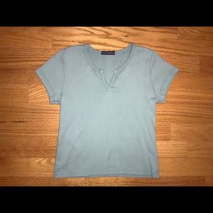 Brandy Melville High V-neck Top